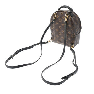 Louis Vuitton Monogram Palm Daypack Brown Backpack Springs Canvas